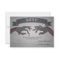 RSVP for A Zombie Wedding Invitation