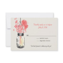 RSVP Mason Jar & Wildflowers Wedding