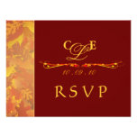 RSVP Reply Cards - Autumn Wedding Invitations
