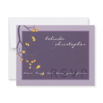 RSVP REPLY SLIP :: cherry blossoms 7L