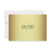 RSVP Response Card All Events Elegant Gold Personalized Invitations