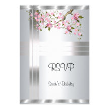 RSVP sweet 16 Birthday Invitation