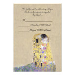 RSVP "The Kiss" Golden Wedding Anniversary Klimt Custom Invites