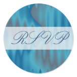 RSVP turquoise satin Stickers