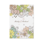 RSVP Wedding Neutral Flowers DIY Custom Cards business cards