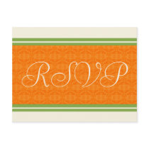 RSVP Wedding Orange Citrus Postcards