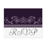 RSVP Wedding Purple Violet Postcards