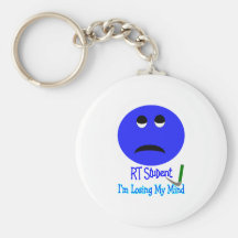 RT Student IM LOSING MY MIND BIG BLUE SMILEY Keychains