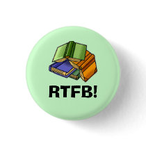 RTFB! PINBACK BUTTONS