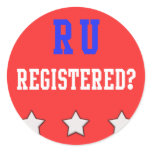 RU Registered Red stickers
