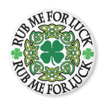 Rub Me For Luck Irish Refrigerator Magnets
