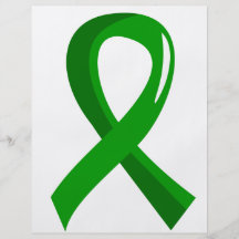 Ruban 3 de vert de santé mentale tract customisé