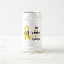 Ruban de Cancer d'enfance mon héros ma petite-fill Tasses