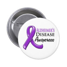 Ruban de conscience de maladie d'Alzheimer Badge Avec Épingle