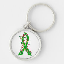 Ruban de lumières de Noël de donation d'organe Porte-clef