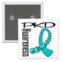 Ruban de pierre gemme de conscience de PKD Badge Avec Épingle