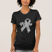 Ruban d'espoir - cancer du cerveau t-shirt