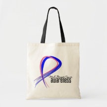 Ruban masculin de grunge de conscience de cancer d sac
