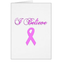 Ruban rose de cancer du sein carte de vœux