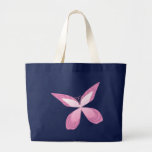 Ruban rose de papillon sacs fourre-tout