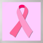 Ruban rose poster