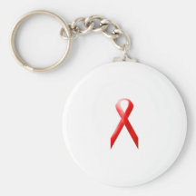 Ruban rouge porte-clef