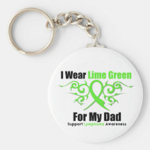 Ruban tribal de lymphome pour mon papa porte-clefs