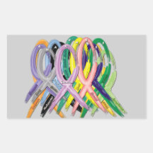 Rubans de conscience de Cancer Autocollants