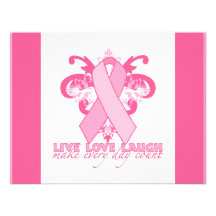 Rubans roses chaque jour invitations personnalisées