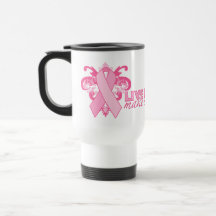 Rubans roses chaque jour tasse