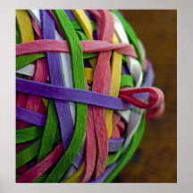 Rubber Band Ball Posters
