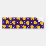 Rubber Duck Pattern Bumper Sticker