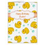 Rubber Duck Pattern Greeting Cards