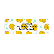 Rubber Duck Pattern Labels