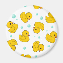 Rubber Duck Pattern Refrigerator Magnets