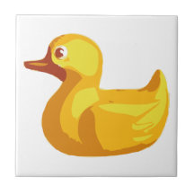 Rubber Duckie Ceramic Tile