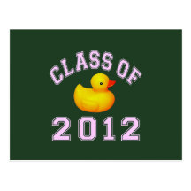Rubber Duckie Pink Post Card