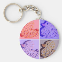 Rubber Duckie Pop Art Key Chain