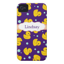 Rubber Duckies pattern cute iphone 4 case