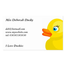 Rubber Ducks, Business Card