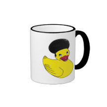 Rubber Ducky Afro Mug