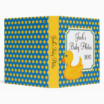 Rubber Ducky Baby Photo Album BInder