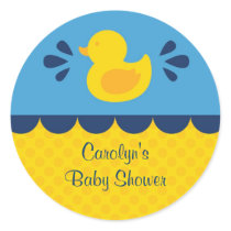 Rubber Ducky Baby Shower Favour Sticker stickers