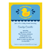 Rubber Ducky Baby Shower Invitation invitations