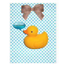 Rubber Ducky Baby Shower Invite