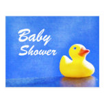 Rubber Ducky Baby Shower Postcard Invitation
