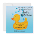 Rubber Ducky  Birthday Invitations