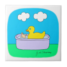 RUBBER DUCKY CERAMIC TILE