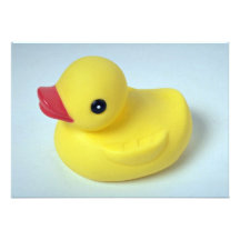Rubber ducky doll for kids announcements
