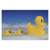 Rubber Ducky Family In Bath Set Custom Stationery